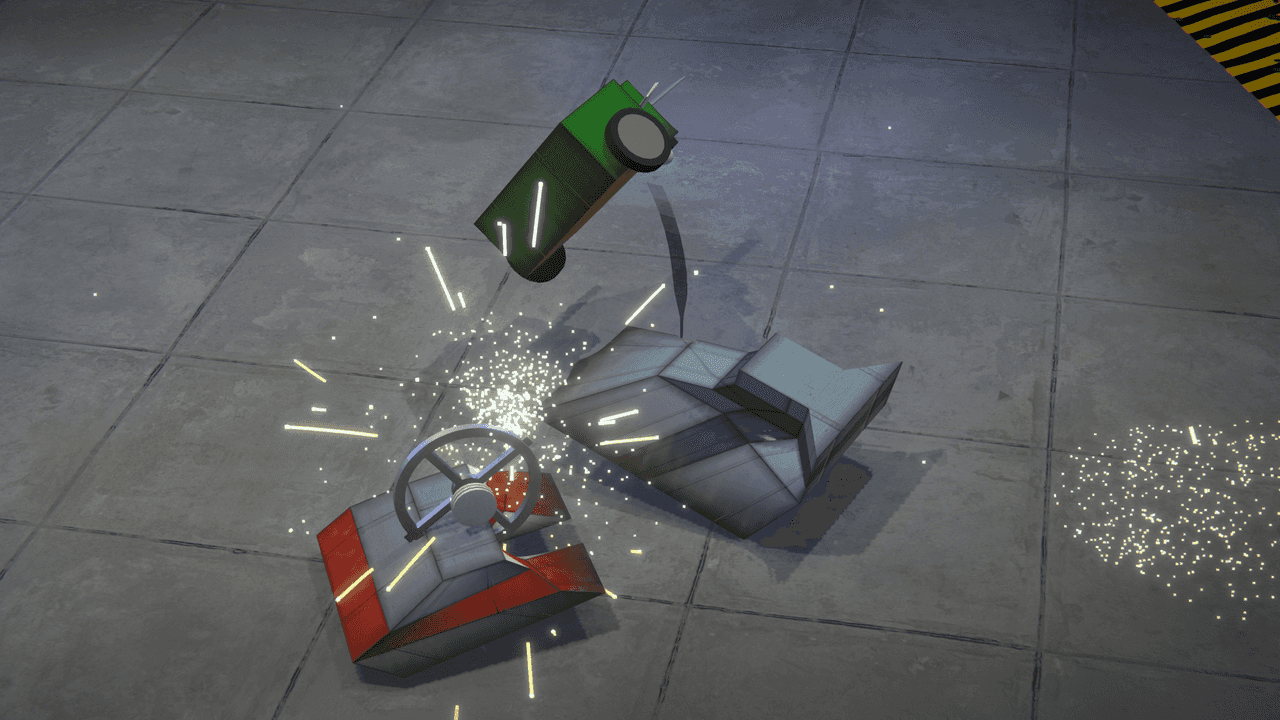 Cinematic highlight of a robot being launched.